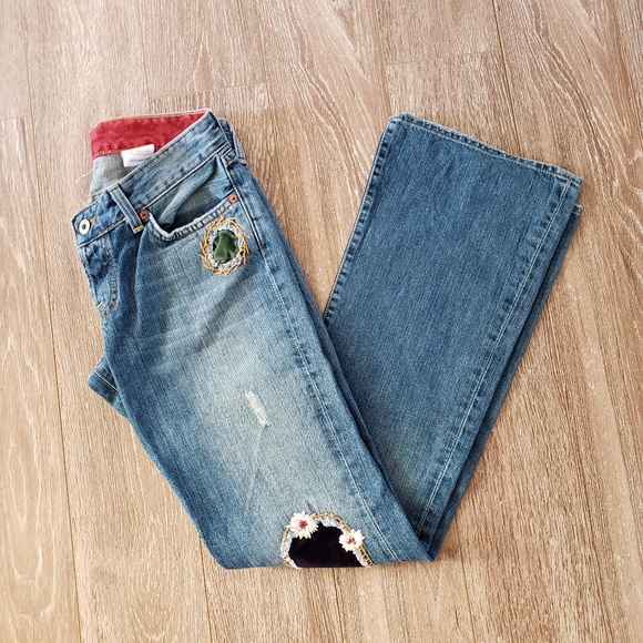 Lucky Brand Denim - LB Sweet Dreamer Boho Embroidered Jeans 2/26
